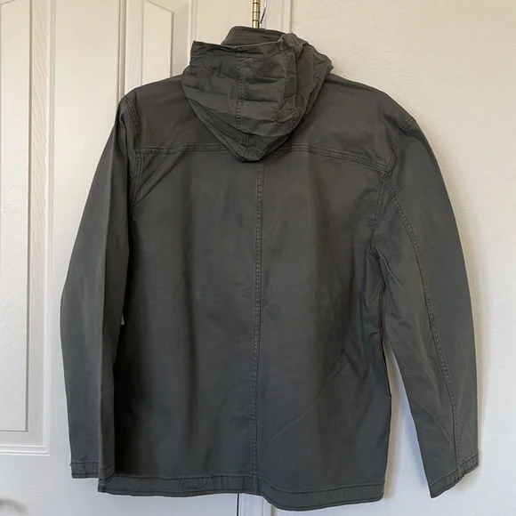 Mens Field Jacket, Stretch, Stow Away Hood - Picture 9 of 16